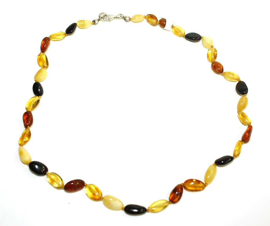 Baltic Amber necklaces multicoloured